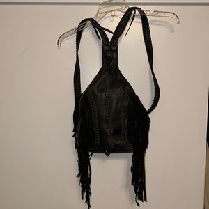 Cleobella fringe backpack